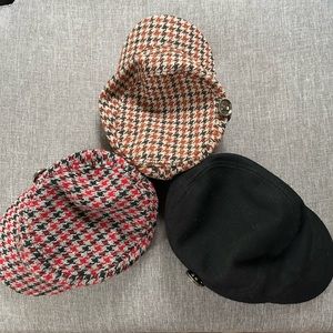3 ROXY houndstooth hat/cap. Black/white hat is not Roxy brand